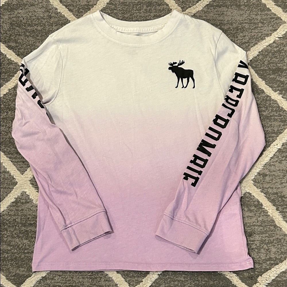 Abercrombie & Fitch Kids Lavender Ombre Long Sleeve Tee